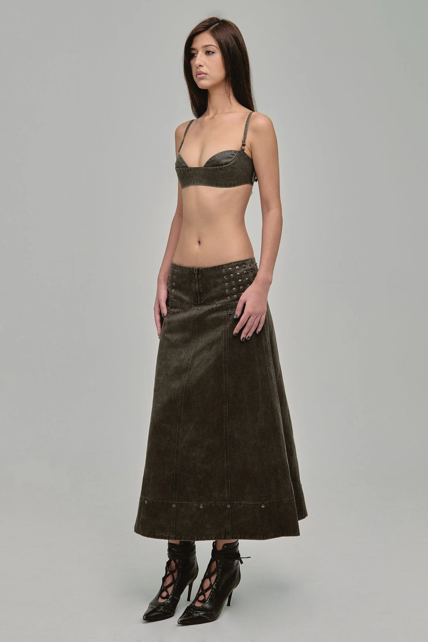 AMMO MAXI SKIRT COAL - Image 2