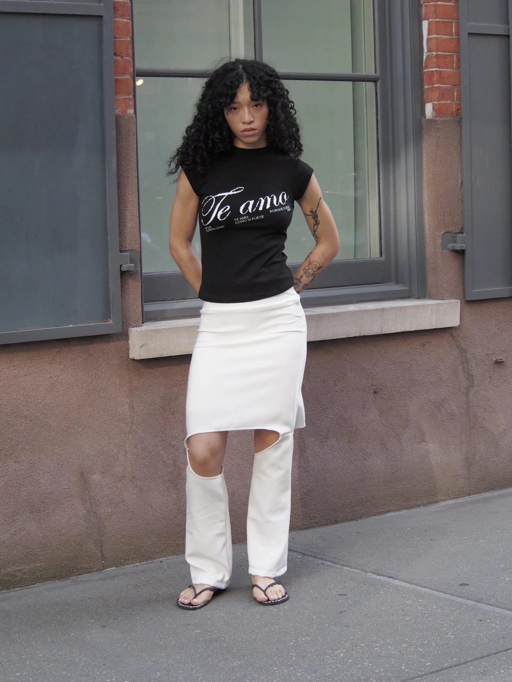 BABY TEE TE AMO - BLACK, WHITE - Image 6