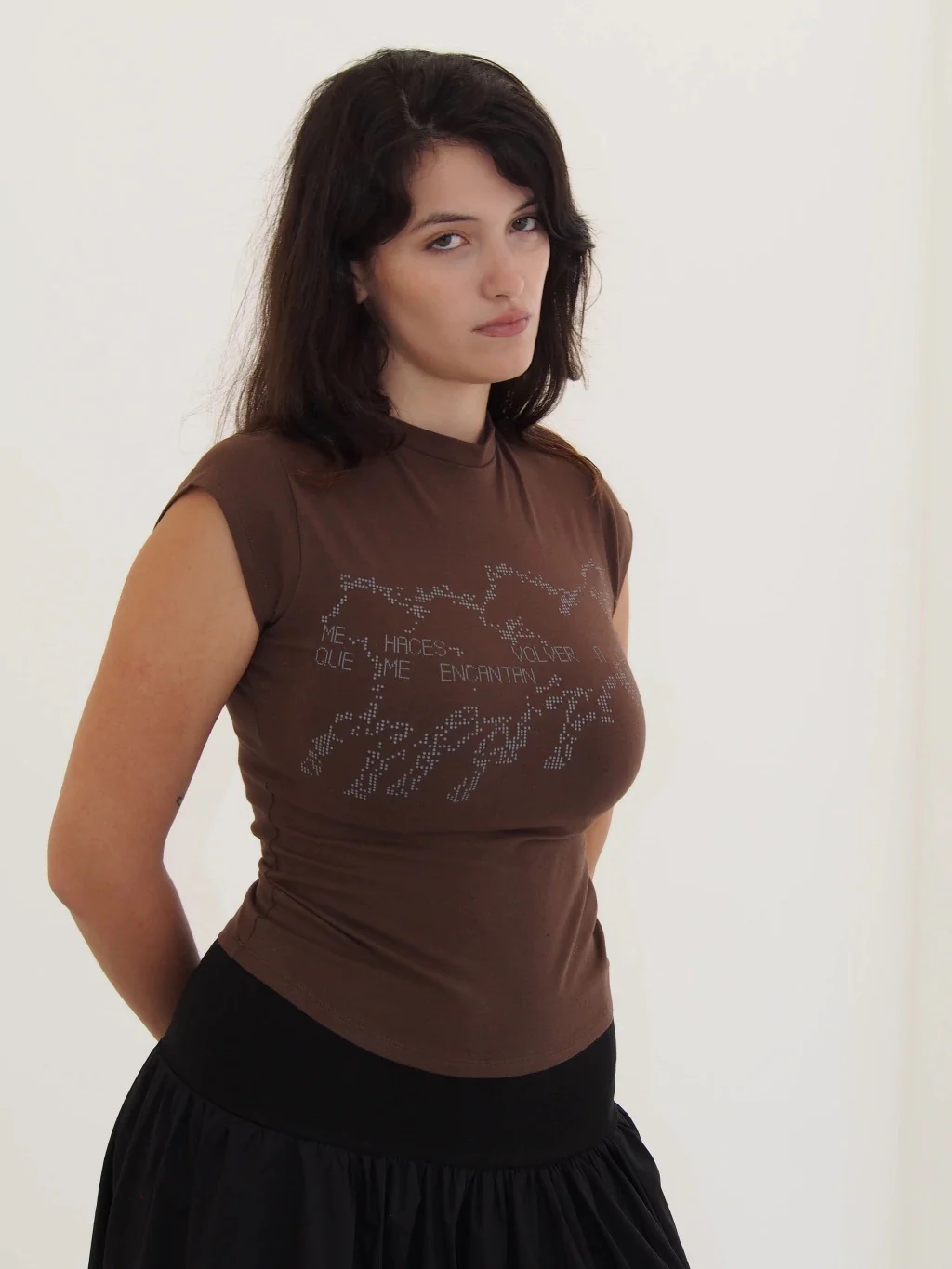 BABY TEE VOLVER - BROWN - Image 3