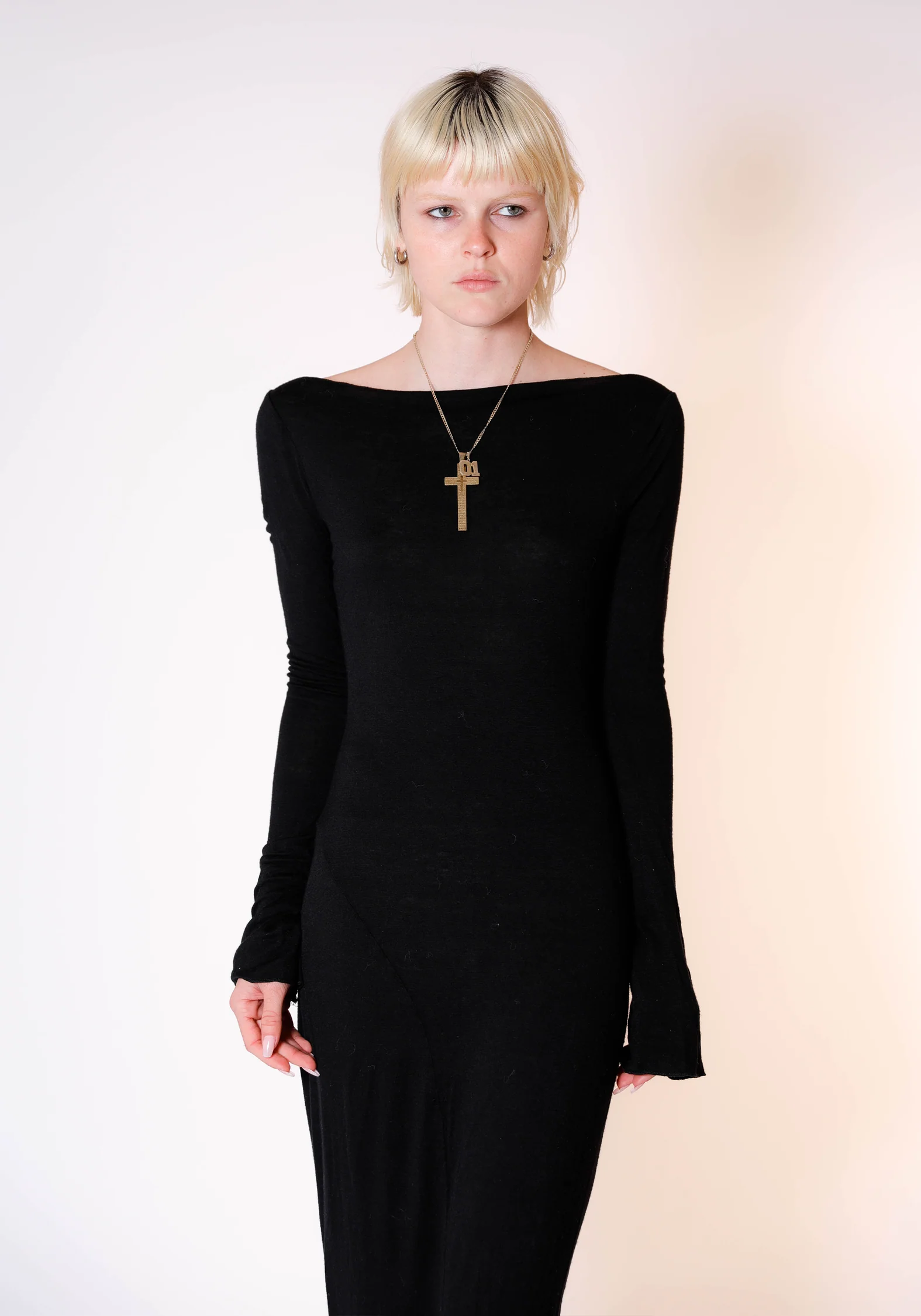 Demeter Long Sleeve Dress in Midnight - Image 5