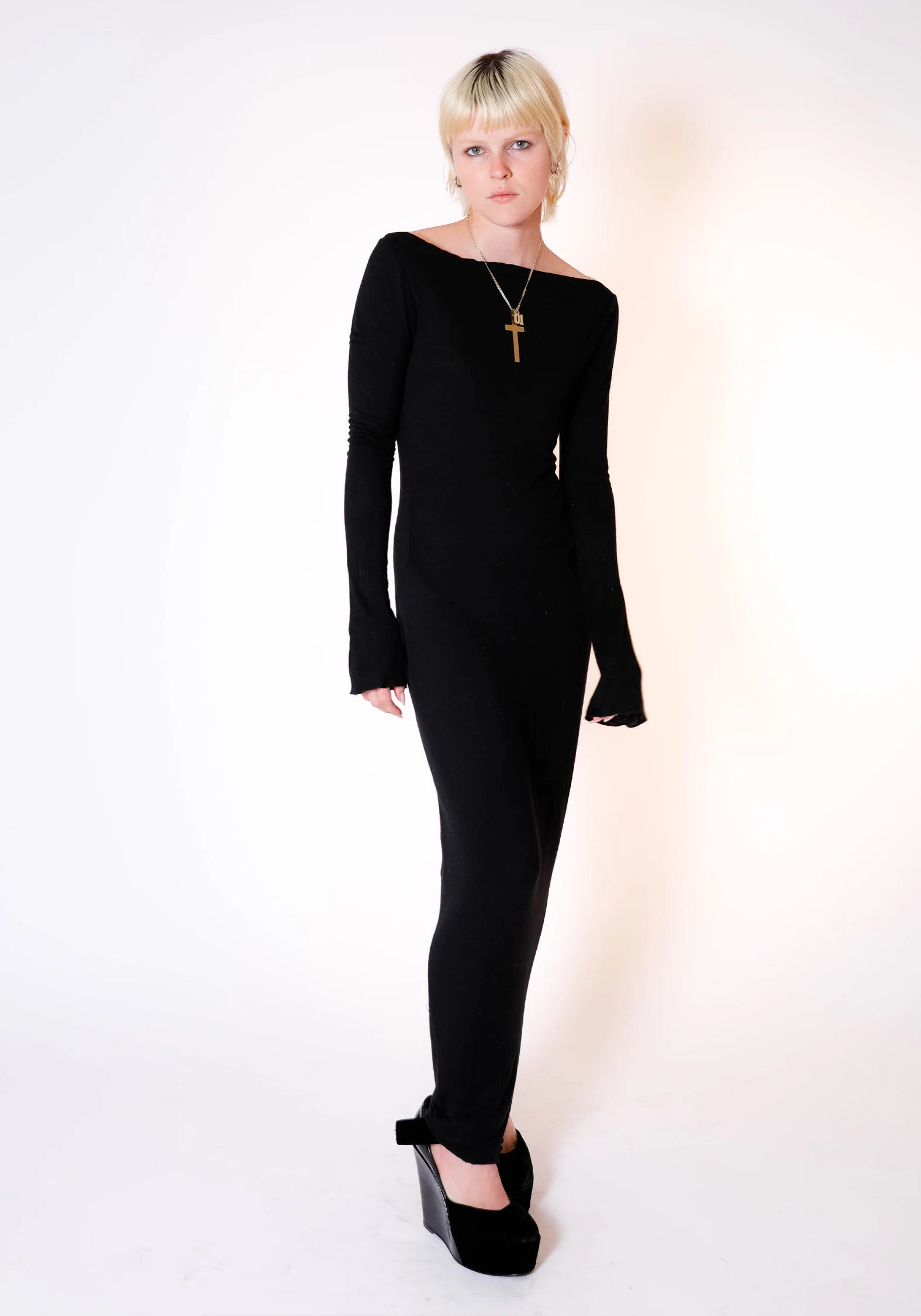 Demeter Long Sleeve Dress in Midnight - Image 8