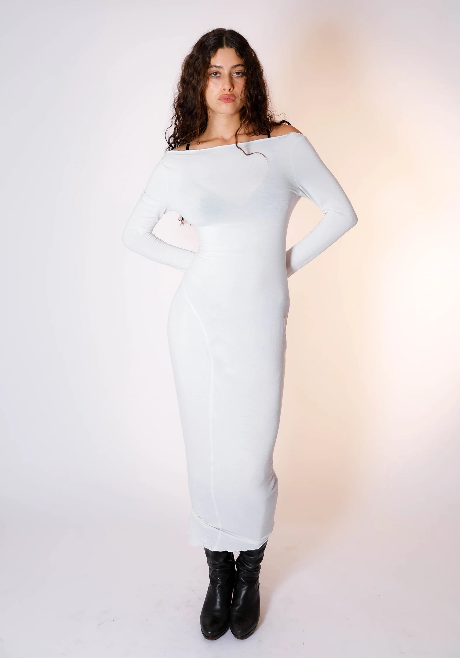 Demeter Long Sleeve Dress in Orchid - Image 5