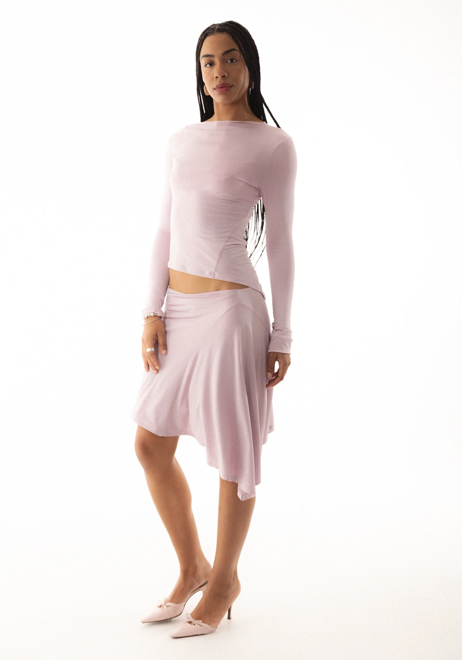 Demeter Long Sleeve Top in Pearl Pink - Image 4