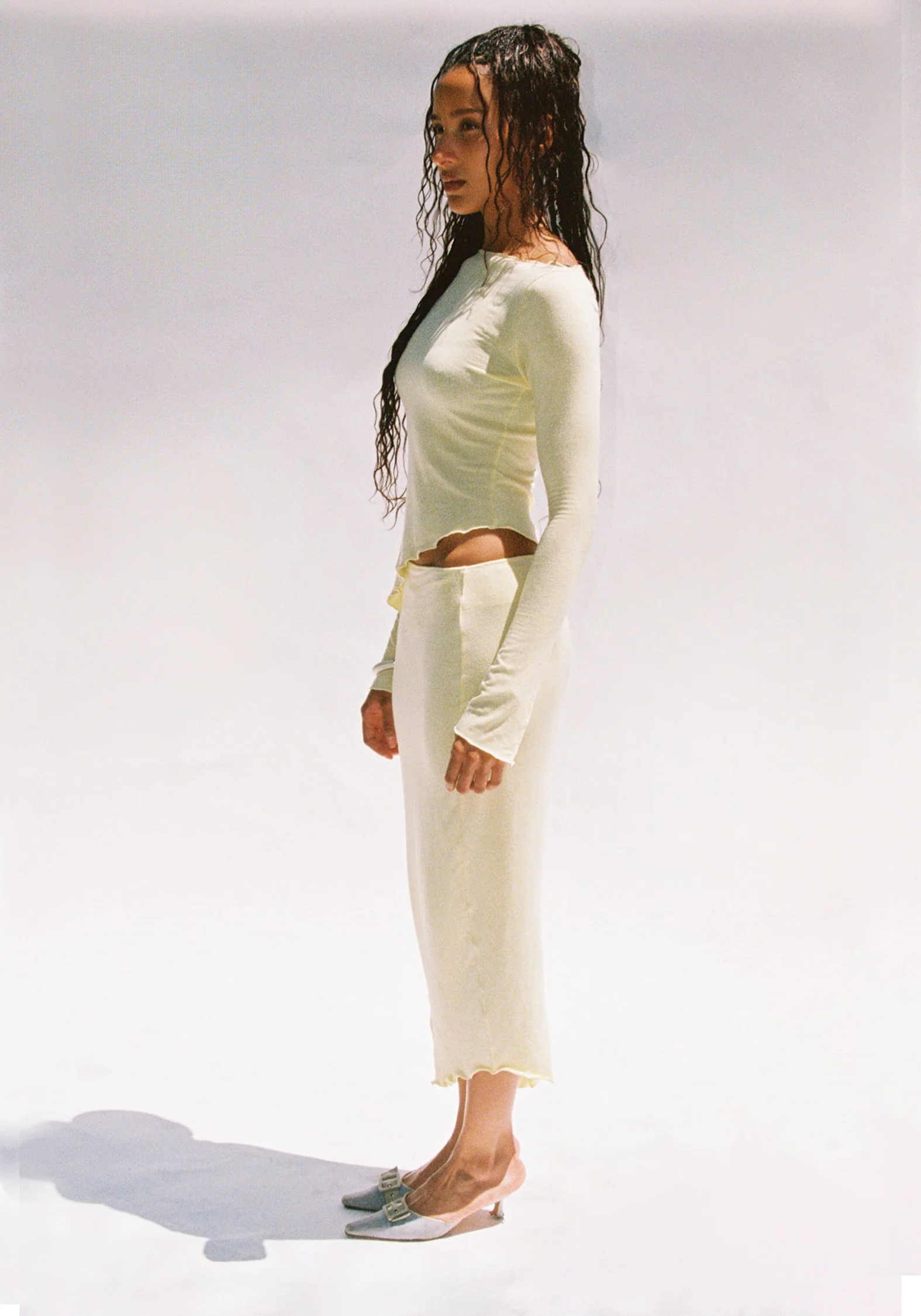 Demeter Maxi Skirt in Daffodil - Image 2
