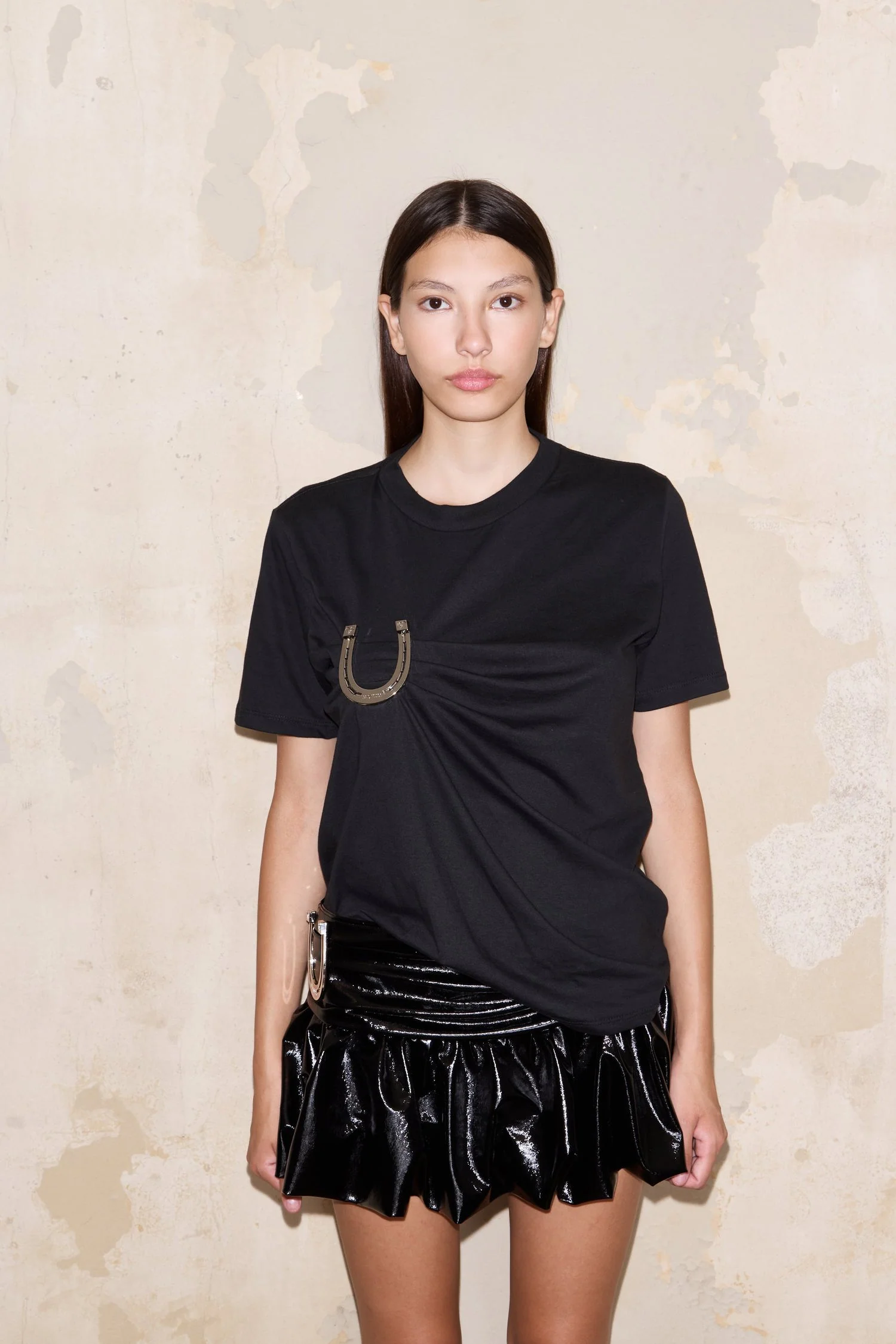 FLORIDA SKIRT SHINY BLACK - Image 8