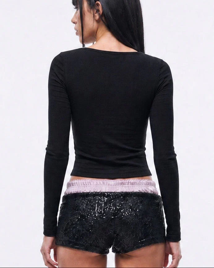 KEY LONG SLEEVE IN BLACK - Image 2