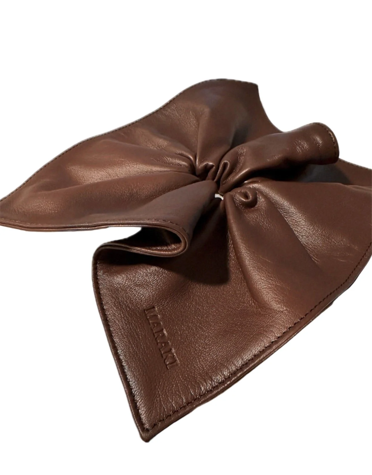 Meba Oversize Scrunchie - Brown - Image 2
