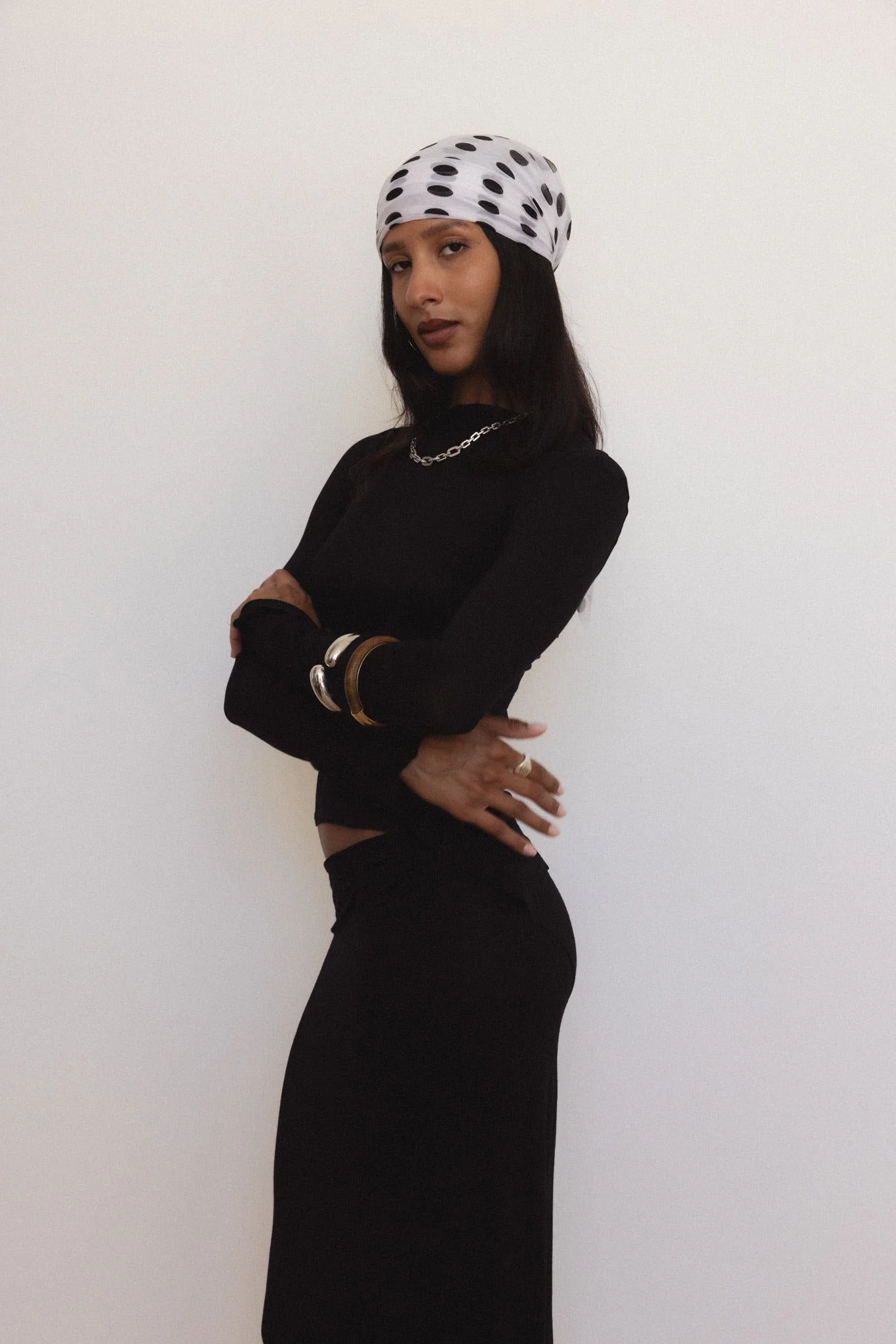 Demeter Long Sleeve Top in Midnight - Image 2