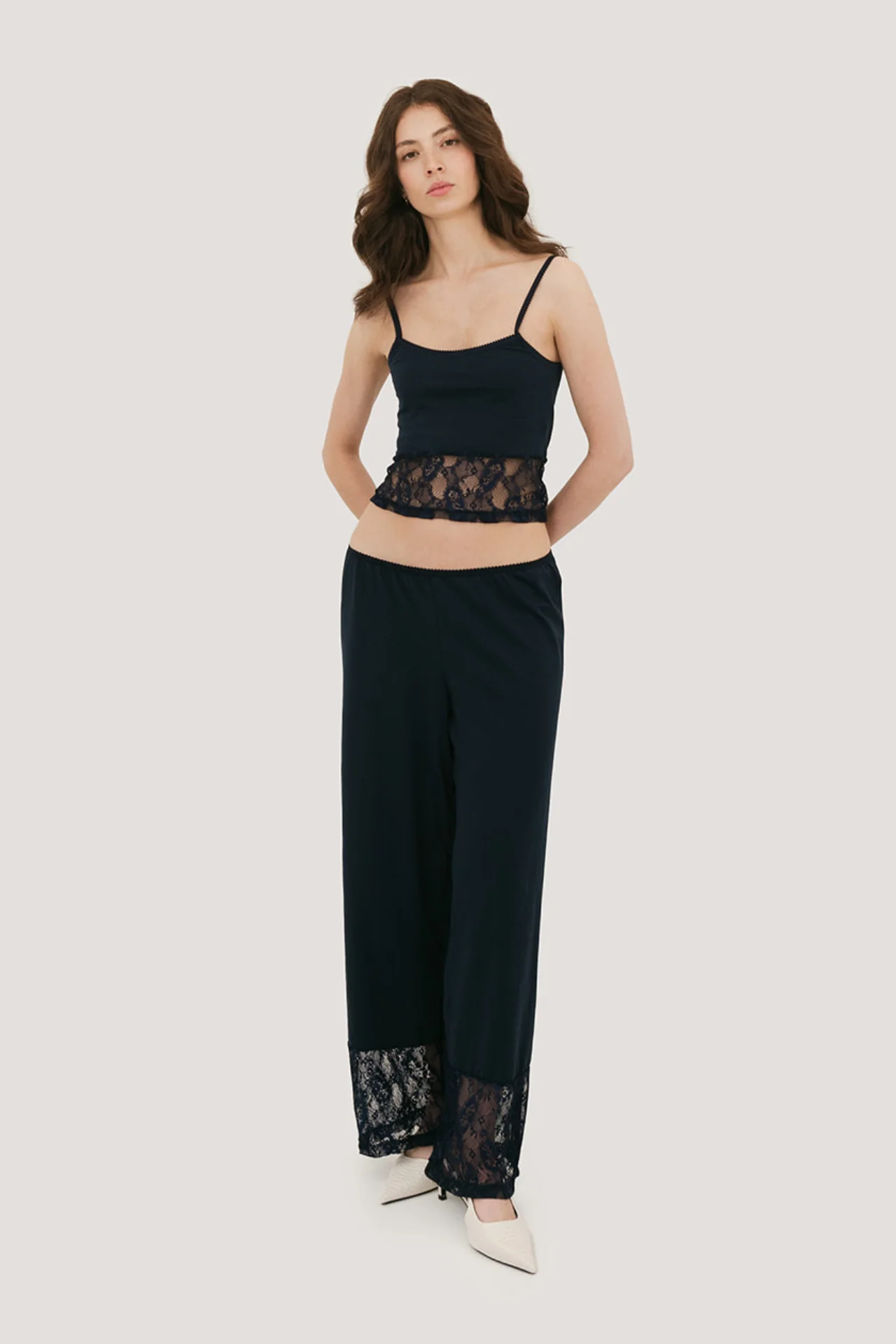 Nina Cotton & Lace Tank Top - Image 10