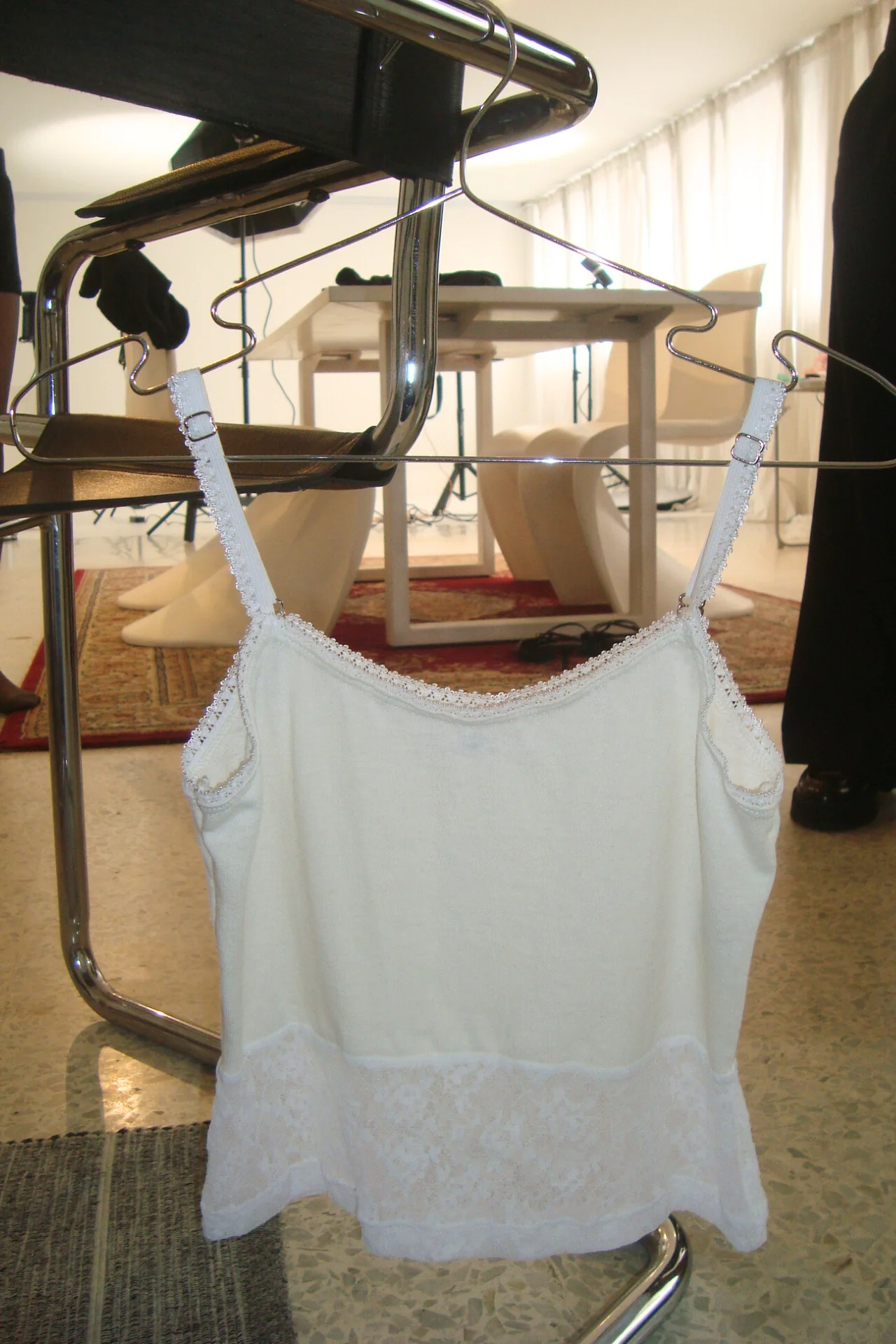 Nina Cotton & Lace Tank Top - Image 4