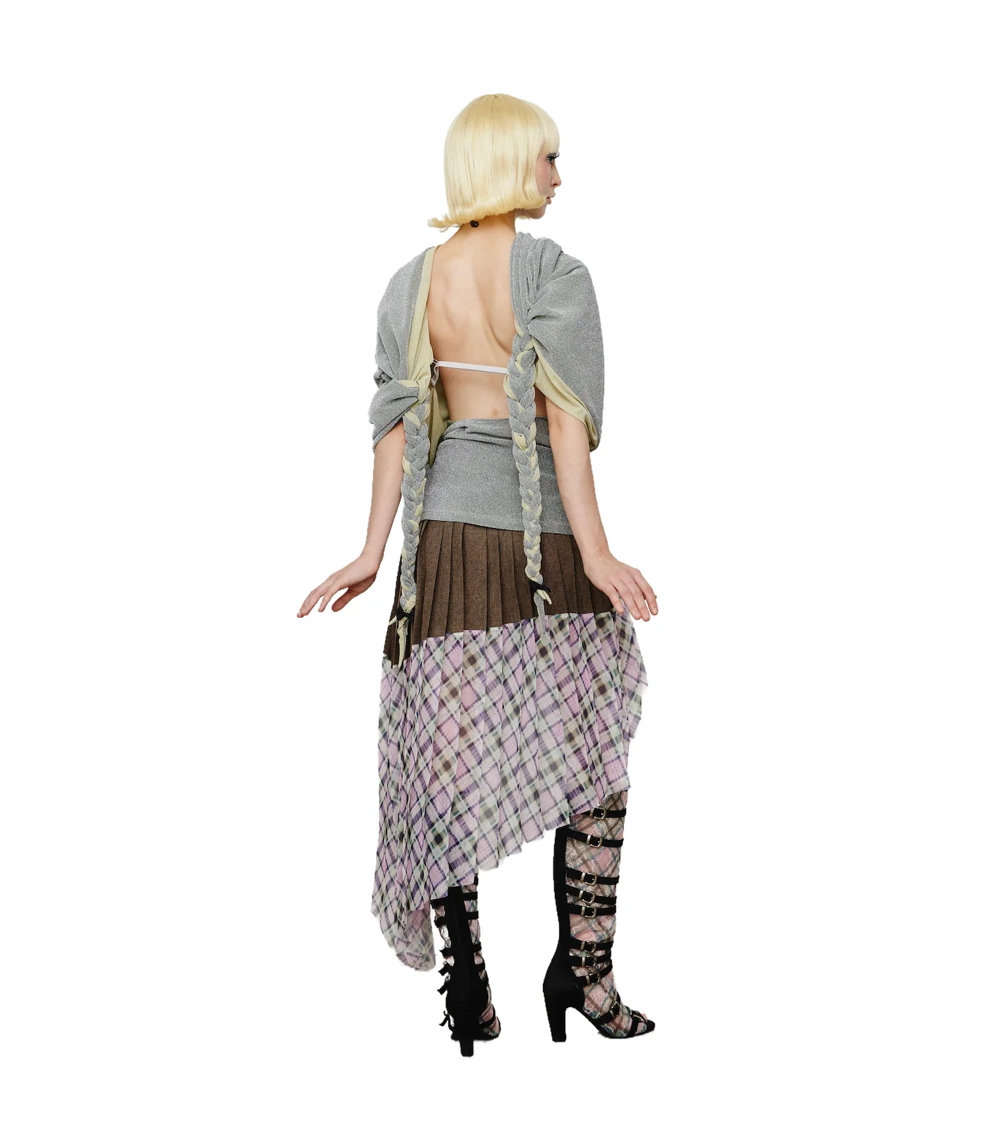 Open Back Braided Drap Top - Image 5