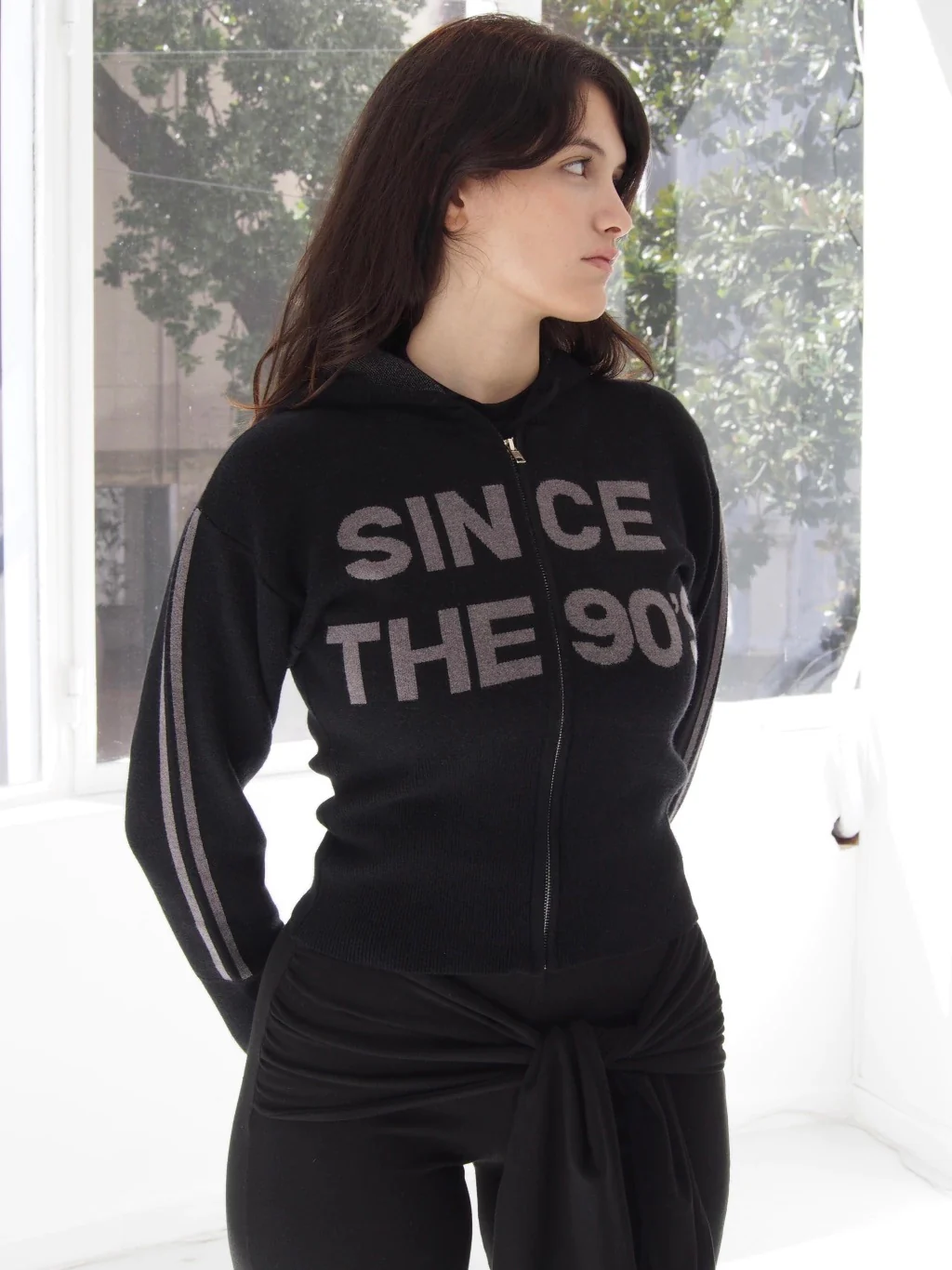 SWEATER SINCE THE 90'S - BLACK WITH GREY LETTERS - Image 10