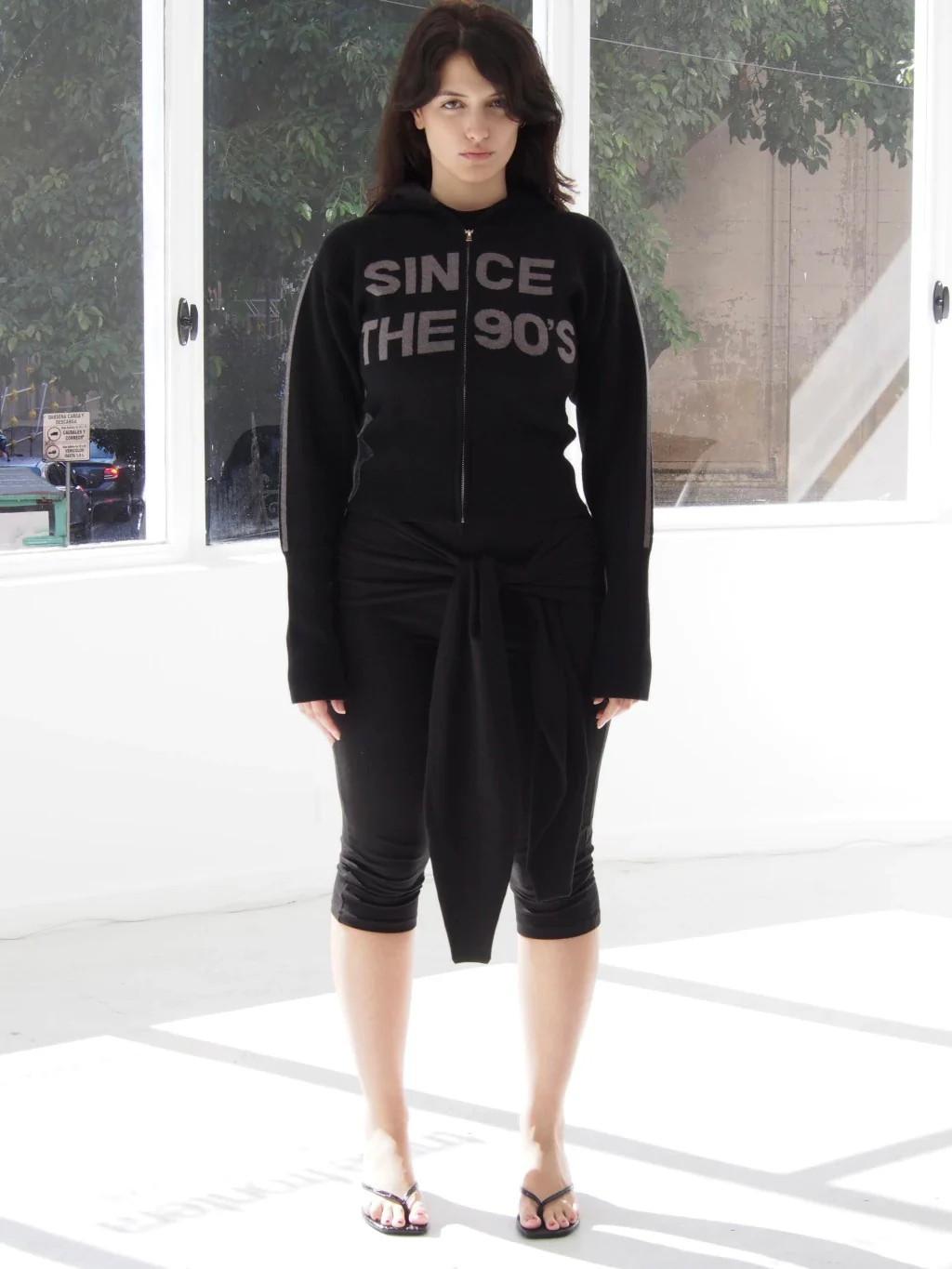 SWEATER SINCE THE 90'S - BLACK WITH GREY LETTERS - Image 11