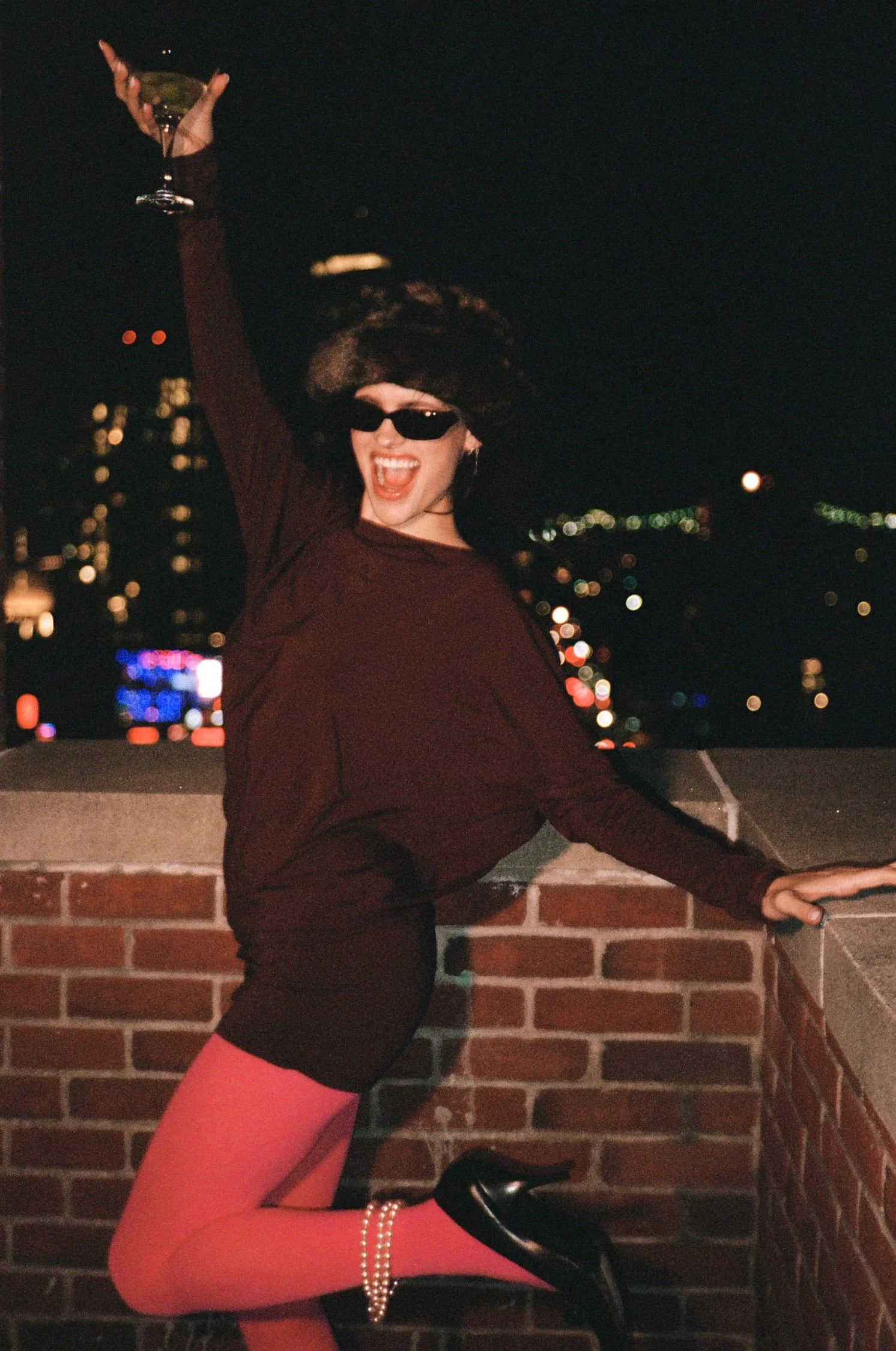 The Julia Dress in Merlot - Image 2