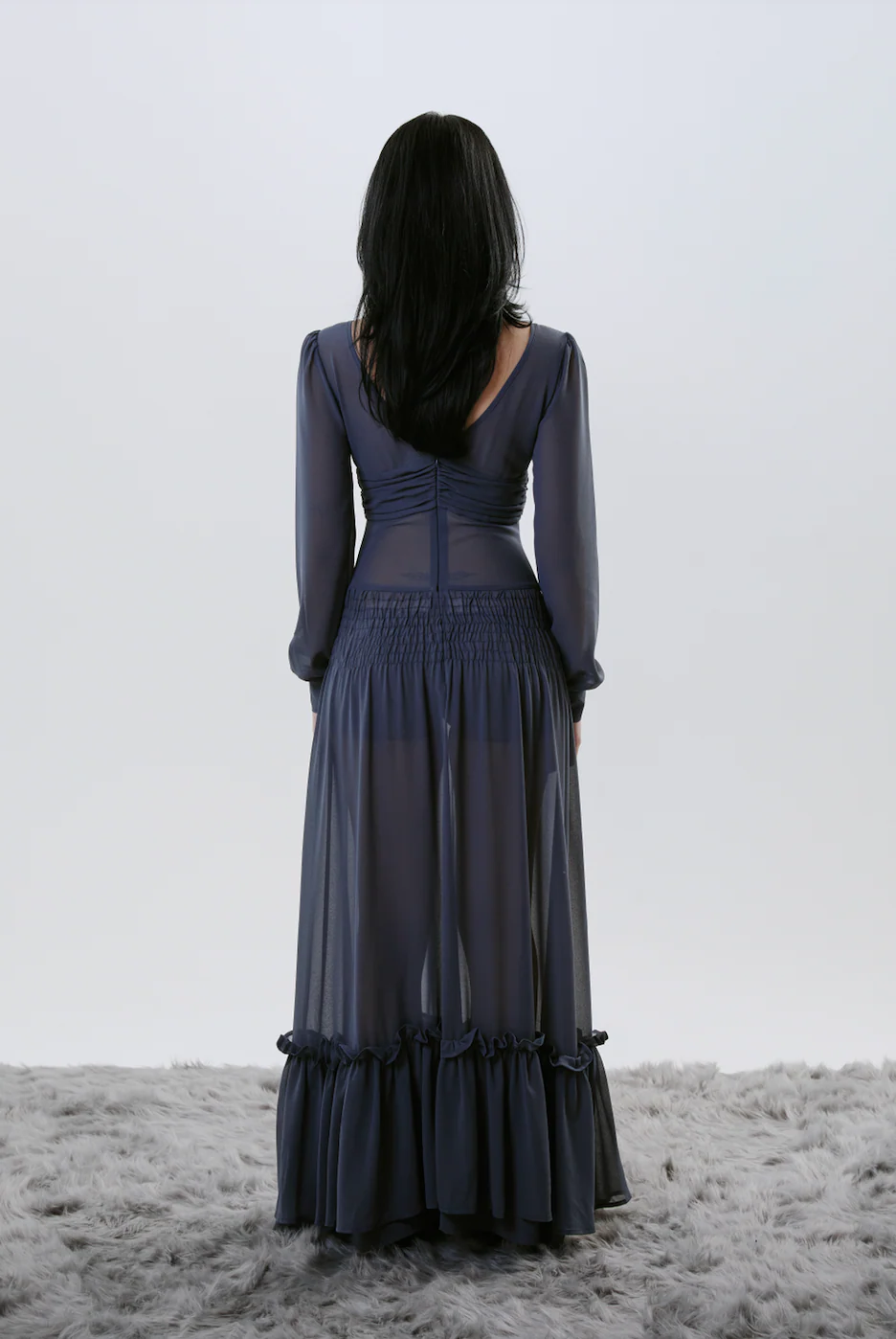 Vault Dress in Obsidian Blue - Image 2